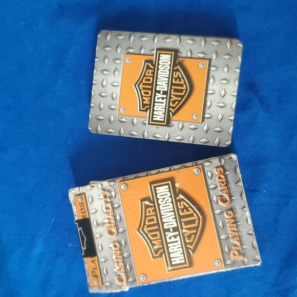 4/$20 VTG Harley Davidson playing cards (flawed) - Picture 2 of 9